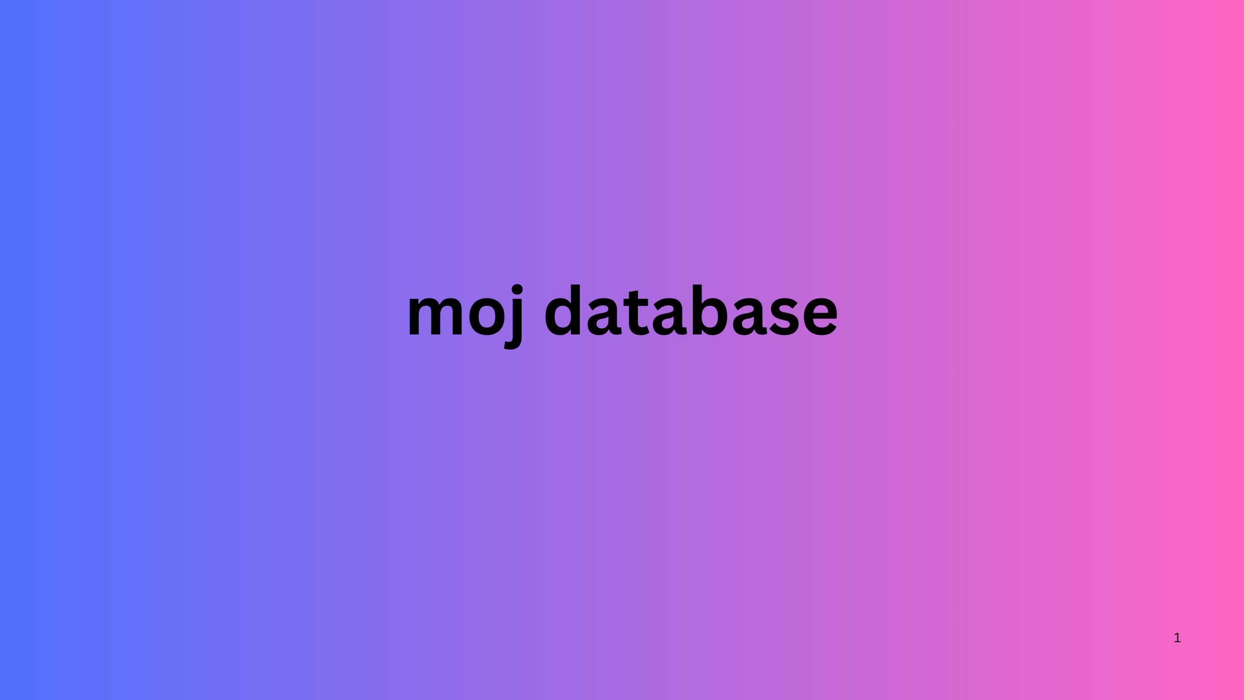 moj database