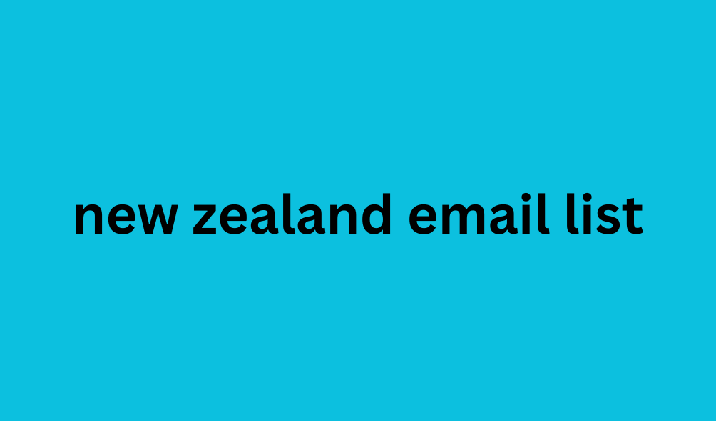 new zealand email list