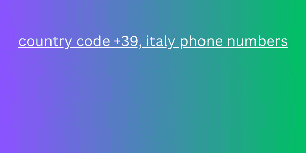 country code +39, italy phone numbers 