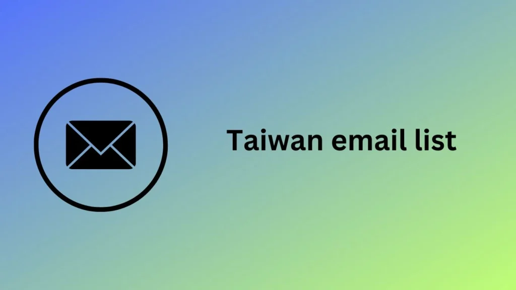 Taiwan email list