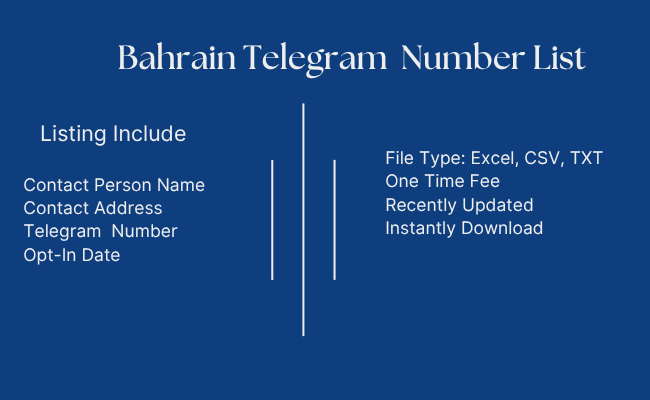 Bahrain Telegram Number List