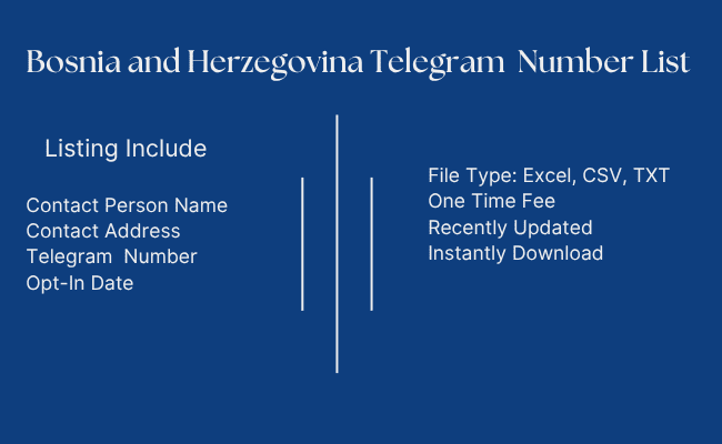 Bosnia and Herzegovina Telegram Number List