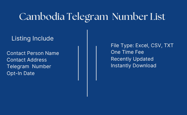 Cambodia Telegram Number List