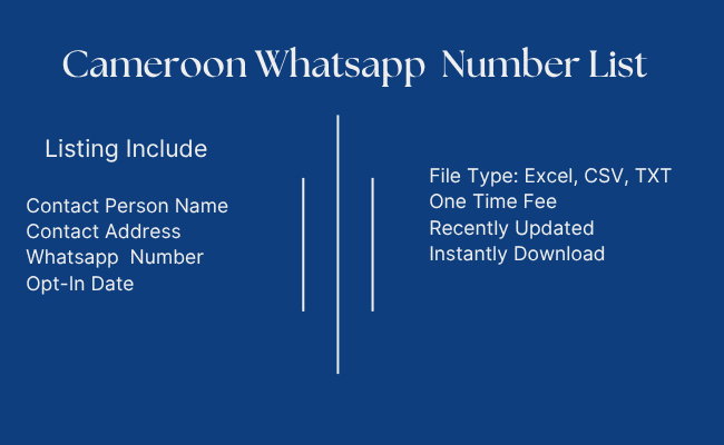 Cameroon Whatsapp Number List