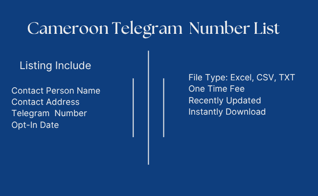Cameroon Telegram Number List