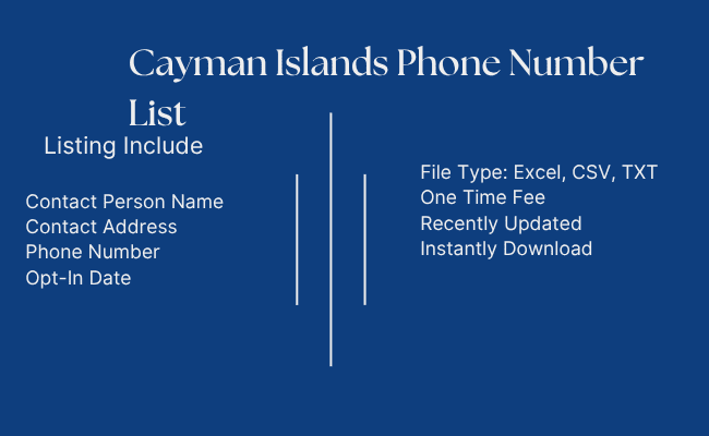 Cayman Islands Phone Number List