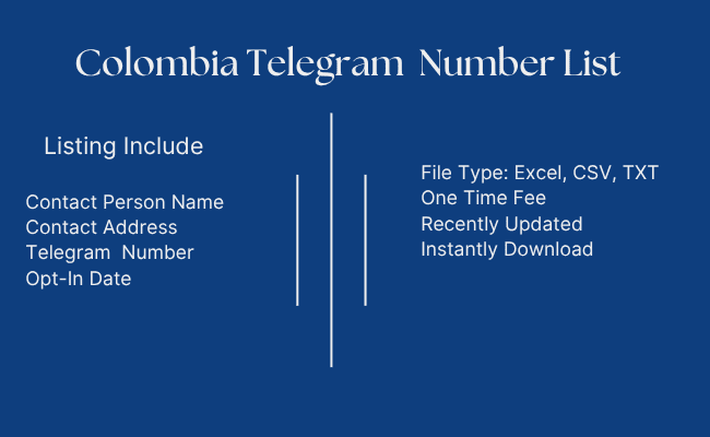 Colombia Telegram Number List