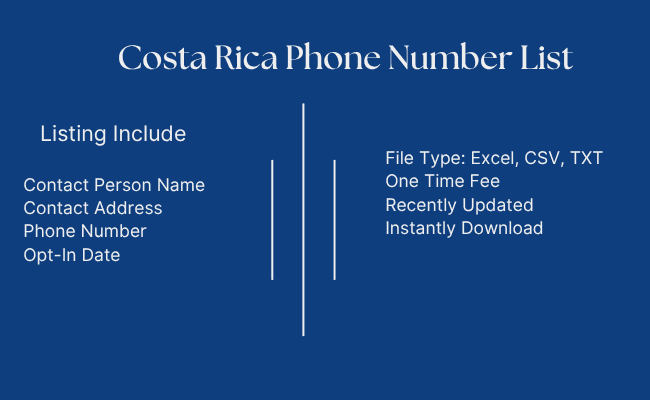 Costa Rica Phone Number List