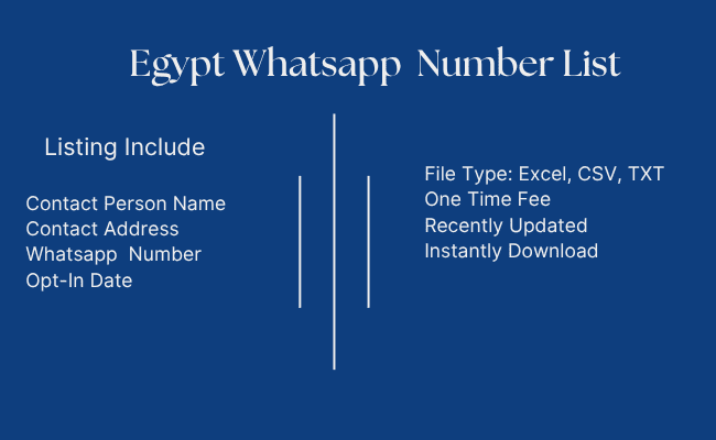 Egypt Whatsapp Number List