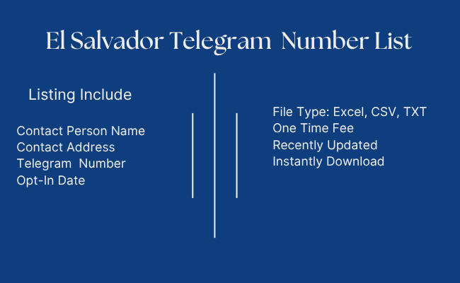 El Salvador Telegram Number List