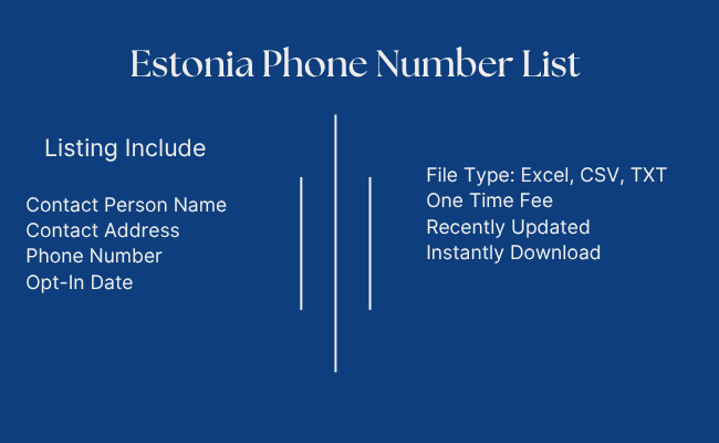 Estonia Phone Number List