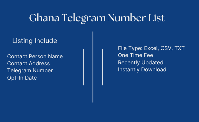 Ghana Telegram Number List
