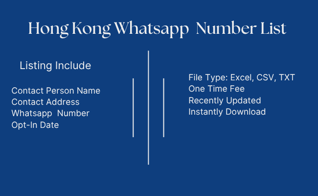 Hong Kong Whatsapp Number List