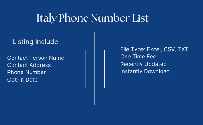 Italy Phone Number List