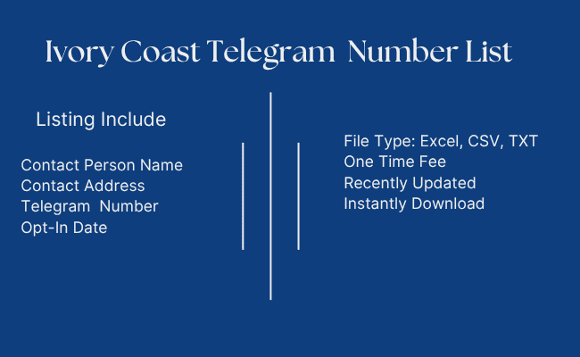 Ivory Coast Telegram Number List