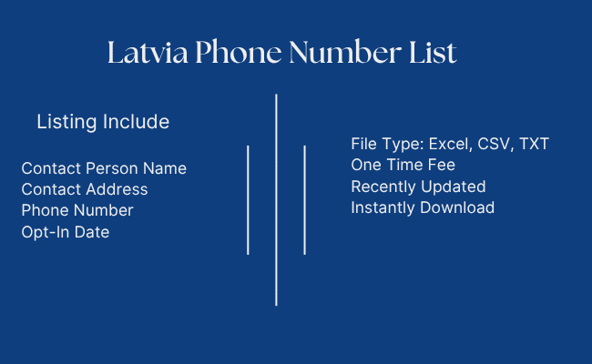 Latvia Phone Number List