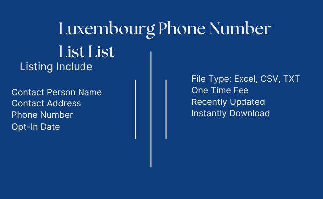 Luxembourg Phone Number List