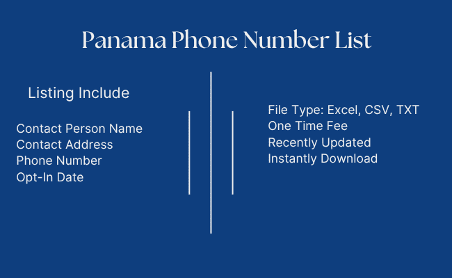 Panama Phone Number List