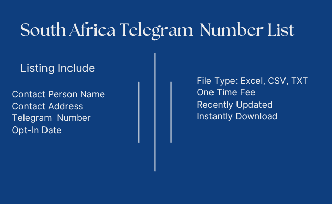 South Africa Telegram Number List