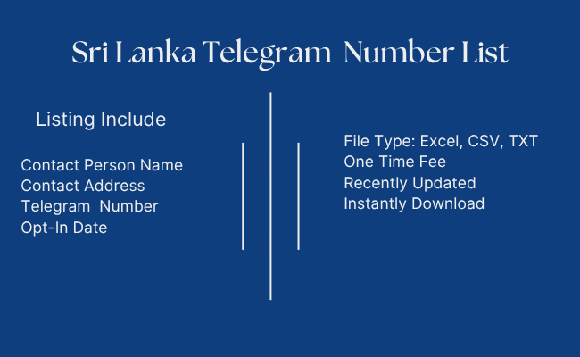 Sri Lanka Telegram Number List