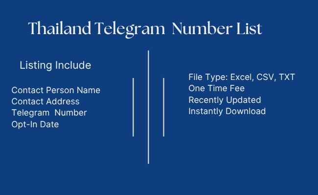 Thailand Telegram Number List