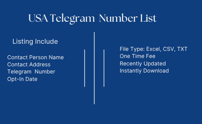 USA Telegram Number List